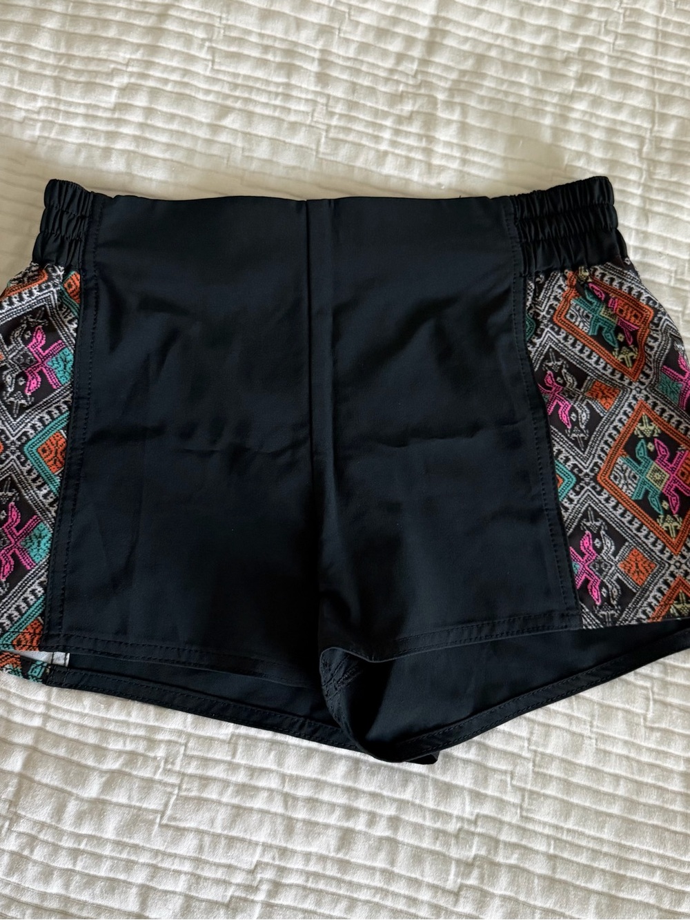 Volcom Board Shorts with Multicolor Aztec Side Panels